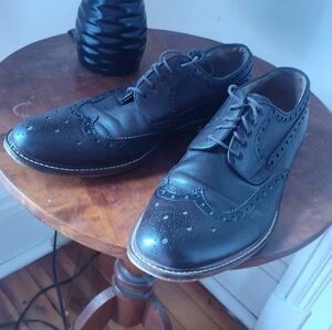 Aston Grey Collection ABBEY leather Chocolate Wingtip Oxfords